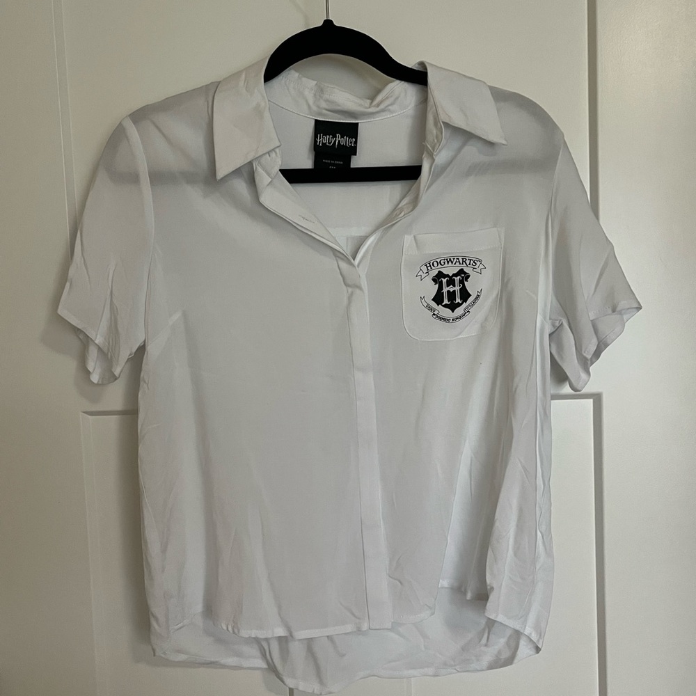 Harry Potter Hogwarts button up shirt